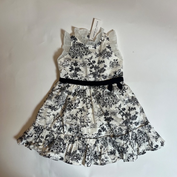 black and white dress NWT Janie and Jack 18-24m - Picture 2 of 6